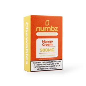 numbz 7 hydroxymitragynine chewable mango cream 50mg tablet