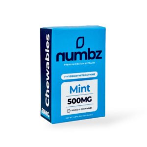 numbz 7 hydroxymitragynine chewable tablets mint 50mg per tablet
