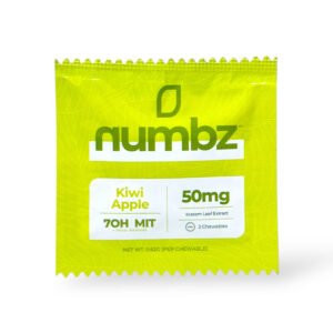 numbz 7 oh + mit chewable tablets kiwi apple 2ct 25mg per tablet